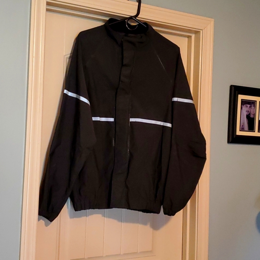 Men's Small Harley Davidson Rain Jacket With Reflective Stripes